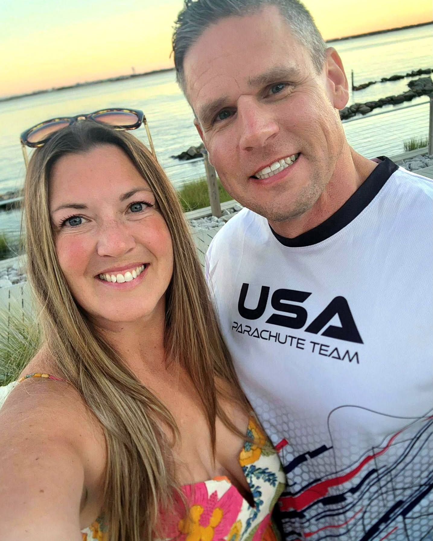 Danny and Laura, all smiles