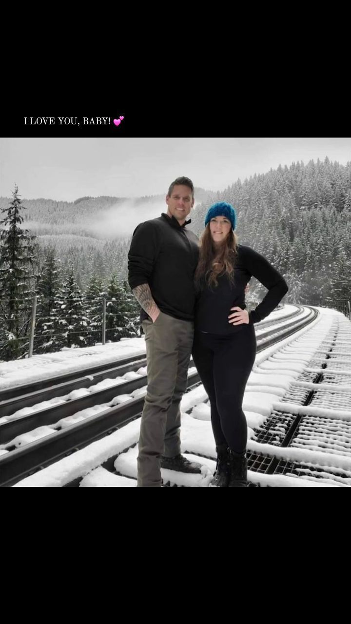 Danny and Laura in the snow